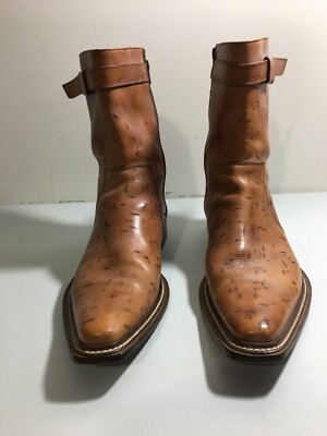   UOMO AVANT GARDE  MADE IN ITALY VERO CUOIO SZ 45 EU 11 US MEN'S BOOTS