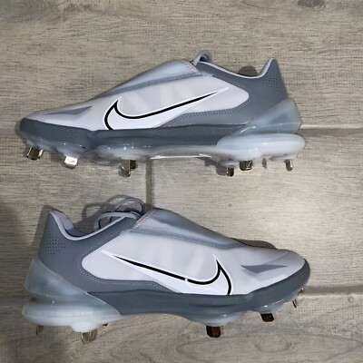 Nike Force Zoom Trout 8 Pro Metal Baseball Cleats Mens Sz 12 Grey