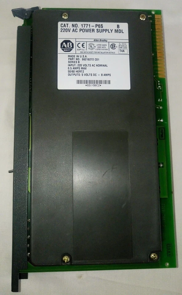 Allen-Bradley 1771-P6S PLC-5 Power Supply One Slot 8A 220V AC Series B US - Image 3 of 4