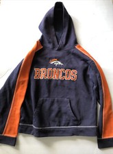 Youth Denver Broncos L 12/14 Athletic Hoodie Hooded Sweatshirt NFL Team Apparel
