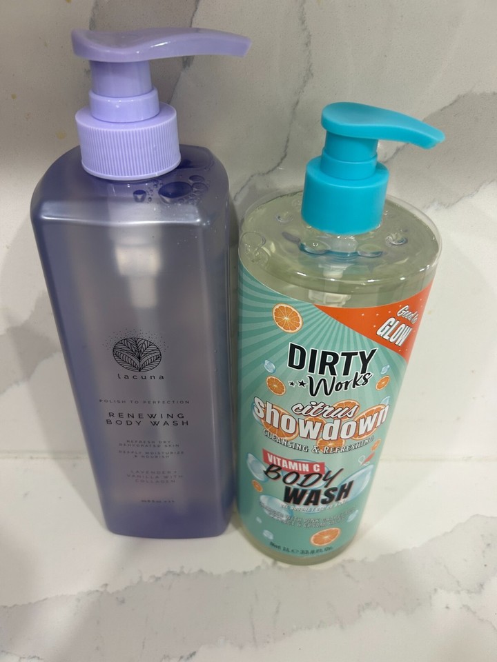 Set Lacuna Body Wash Renewing & Dirty works Vitamin C Body Wash Free