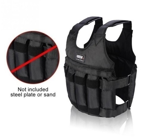 Adjustable 110LB Weighted Vest | 50KG Workout Strength Training Fitness - Picture 3 of 24