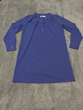 Loft Size XS Long Sleeve Shirt Dress Missing Belt. Blue EUC