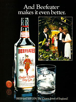 BEEFEATER GIN AD #11 RARE 1982 OUT OF PRINT VINTAGE 