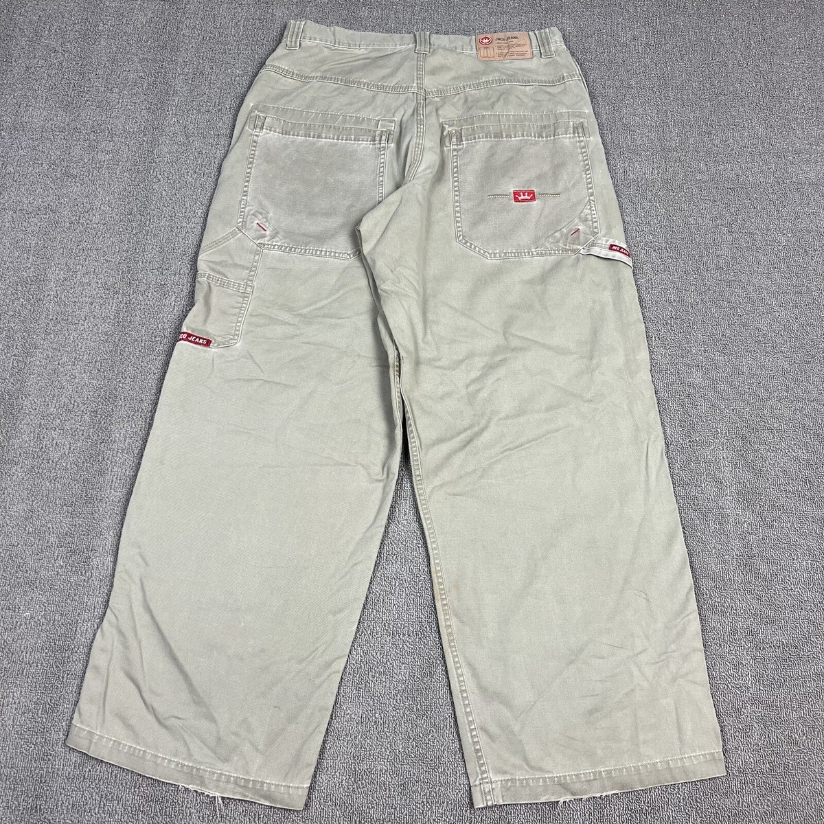 Vintage Y2K JNCO Jeans Carpenter Khaki Pants Men's 33x32 Vintage Y2K JNCO Jeans Carpenter Khaki Pants Men's 33x32