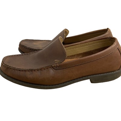 Bass Shoes Men 10 Brown Leather Slip On Casual Loafers Cushioned Comfort Walking G.H. Bass Men main image 3