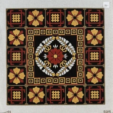 RARE Amanda Lawford 5019 13ct Needlepoint Canvas HandPainted Tapestry 17x17