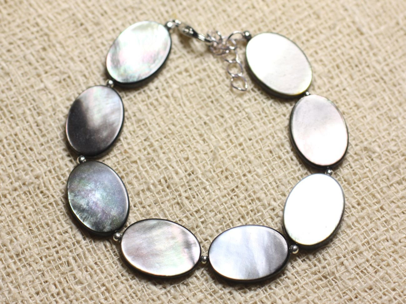 Bracelet argent 925 et coquillage nacre idéal pour vos tenues d'été