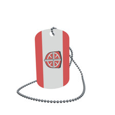 Dog Tag Flag Heidesheim Dog Tag Aluminium 30 x 50mm