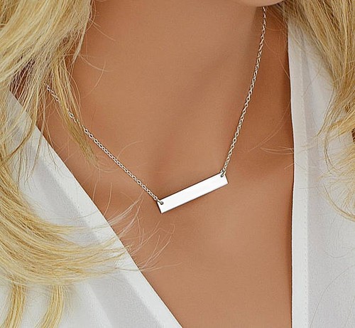 925 Solid Sterling Silver Horizontal 