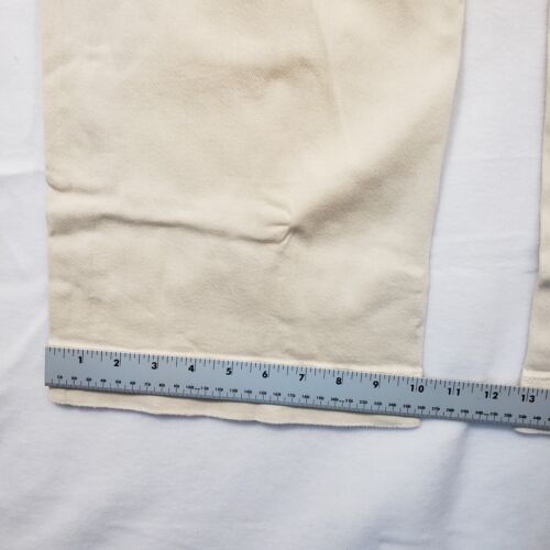 American Eagle Super High Rise Baggy Wide Leg Jeans Womens 0 Short Cream New NWT - Picture 10 of 13