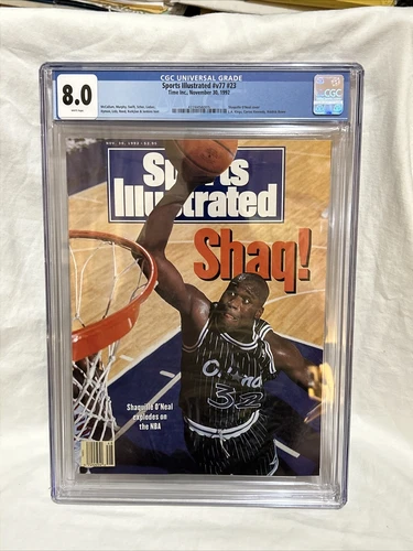 Sports illustrated November 30, 1992 Shaquille O’Neal CGC 8.0 1st NBA Cover RARE