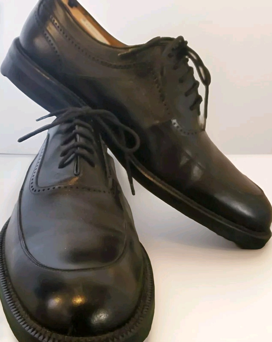 MEN'S Mezlan Black Leather Lace Up Dress Shoes Sz 10.5 Handmade in