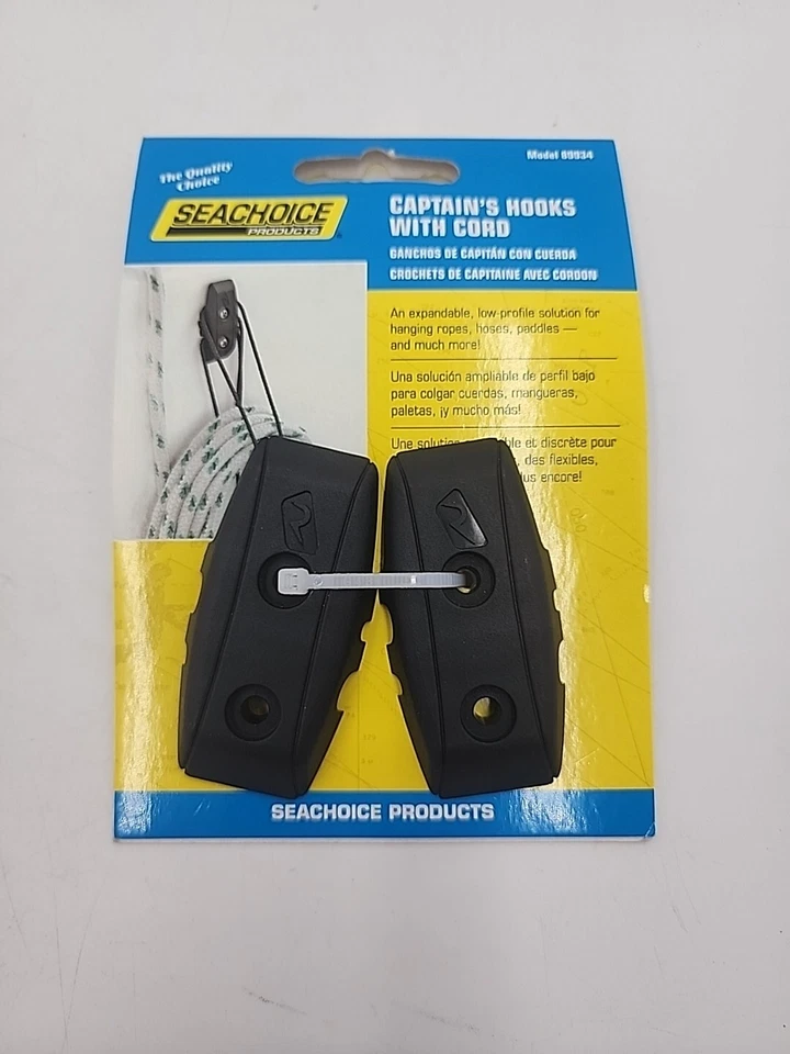 Seachoice Marine Products Captain's Hooks with Cord 89934 - Image 2 of 4
