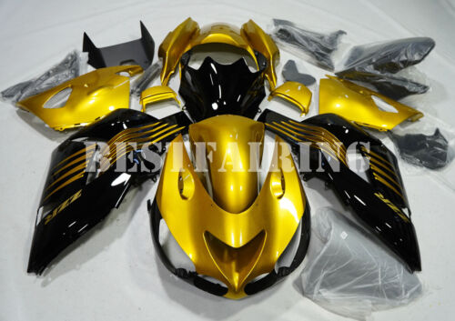 Fairing Kit for Kawasaki Ninja ZX14R ZZR1400 2006-2011 Gold & Glossy Black Body - Picture 1 of 4