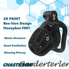 2023 NEW 3D Print Design Breathable Cage 2 Types of Rings Male Chastity Devices