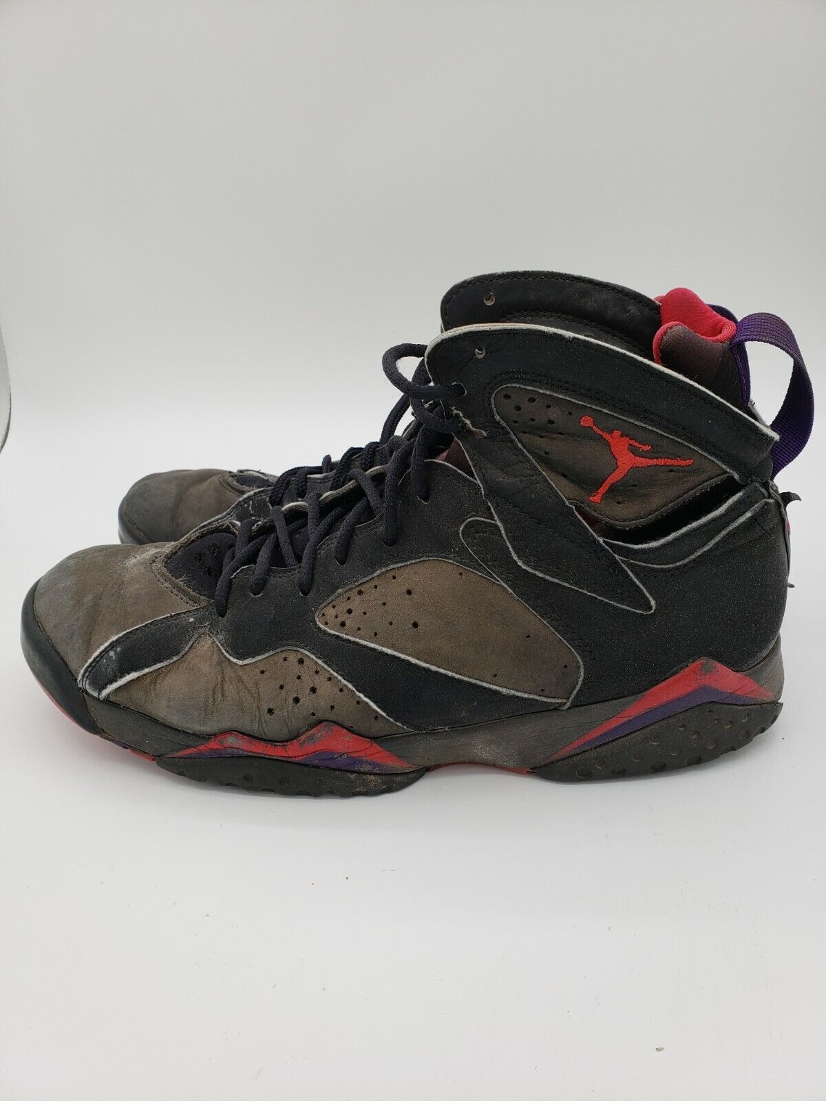 Desaparecido Anémona de mar taquigrafía Nike Air Jordan 7 VII Sz 10.5 &#034;Raptors&#034; Black/Red 1992 OG  Original Vintage | eBay