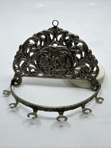 Porta cuchara coleccionable de metal vintage hecho en Holanda