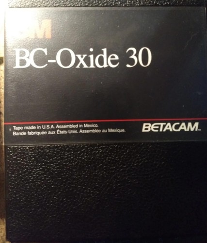 3M BC- Oxide 30 Betacam Tape X 1 In Very Fine Condition. Best Tape Safe A B 1. - Picture 5 of 5