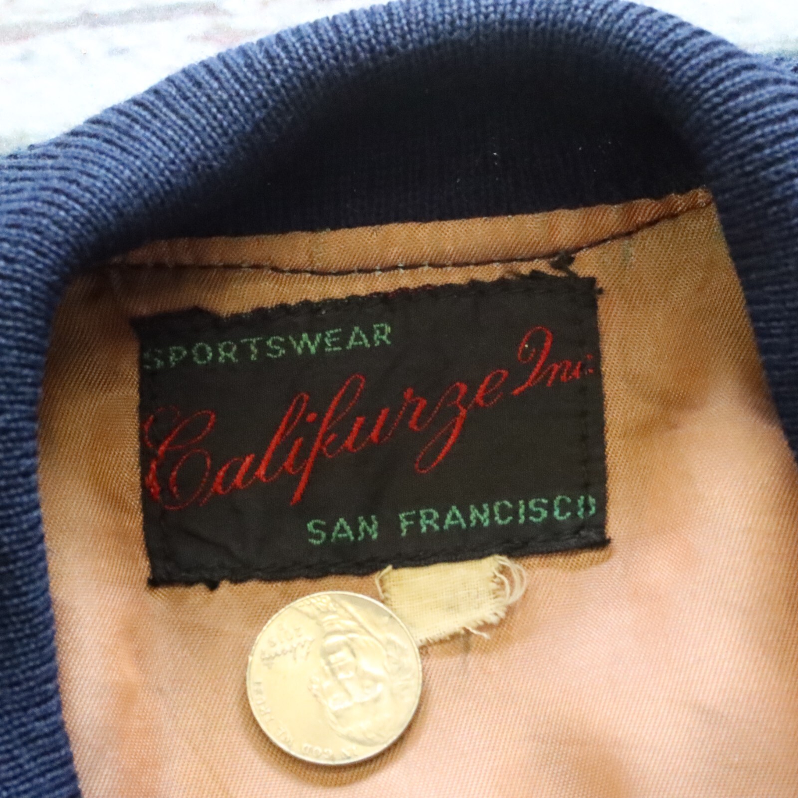 Vintage 60s University of California Track Varsity Jacket UC Berkeley CAL image 6