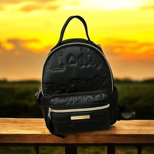 Juicy Couture Bestsellers Rosie Mini Backpack Liquiroce Black Versatile Bag NWT