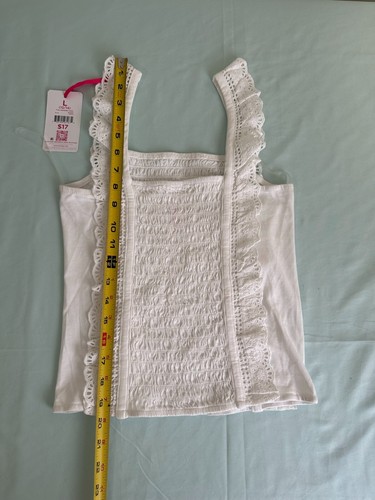 Justice Girls Fash Grommet Tank Top. Size L (12-14) - Picture 4 of 8