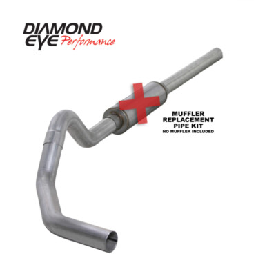 Diamond Eye KIT For 4in CB MFLR RPLCMENT PIPE SGL AL: 2004.5-2007.5 DODGE