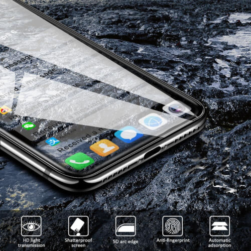 Für iPhone 16 15 14 Pro 13 12 11 Pro XR SE Hartglas Full Screen Schutzfolie - Bild 16 von 30