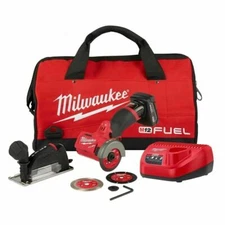 Milwaukee 2522-21XC M12 FUEL 12V 3-Inch 4.0Ah Cordless Cut Off Tool Kit