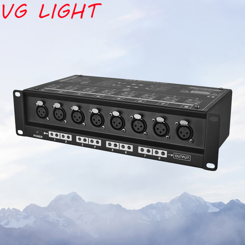 8 Way DMX Splitter DMX Distributor DMX Booster Signal Amplifier For Stage Light - Picture 2 of 6