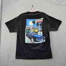 In-N-Out Burger Men Shirt XL Black Graphic Print Classic Cars California Logo