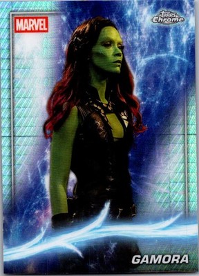 2025 Topps Chrome Marvel Studios #48 Gamora Prism Refractor