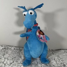 New With Tags Disney Doc McStuffins Plush Stuffy 14" Blue Dragon Stuffed Animal
