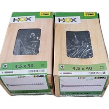 650 vis a bois 4,5x40- 4,5x50 Hox Torx Acier Zinguée 