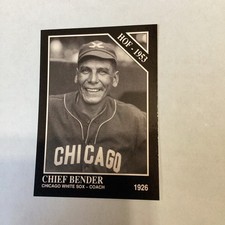 The Sporting News Conlon Collection Chief Bender #20 *no MLB Logo*