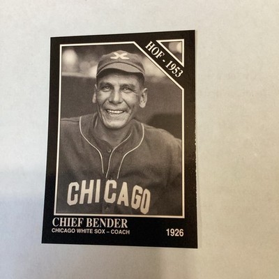 The Sporting News Conlon Collection Chief Bender #20 *no MLB Logo*