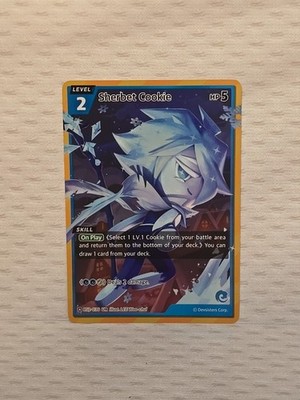 CookieRun Braverse TCG Sherbet Cookie UR Foil (BS2-036) Card New English NM!!!!!