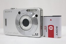 Sony Cyber-shot DSC-W50 Silver Camera with Battery Japanese shipping from Japan