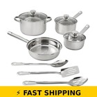 Mainstays Stainless Steel 10Pc Cookware Set