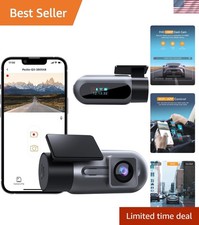 FHD 1080P Dash Cam with Night Vision  24-Hour Parking Mode - Compact Design