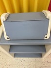 VINTAGE LITTLE TIKES TYKES BOOKSHELF RABBIT BOOK CASE BLUE AND WHITE STORAGE — photo 5