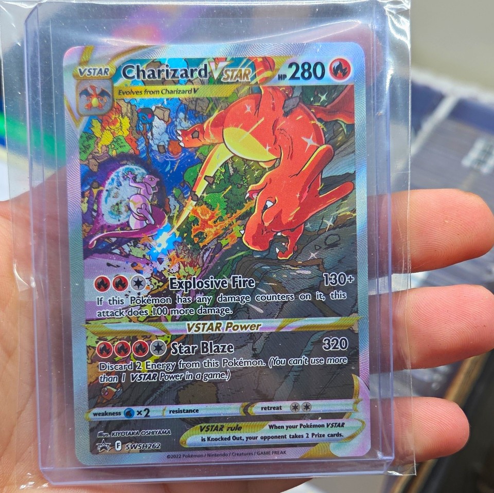 Charizard Explosive Fire The Pokémon Company Charizard VSTAR SWSH262 Promo Full Art Holo Eng ...