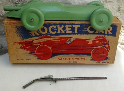 SALCO ROCKET CAR WITH BOX 1930's