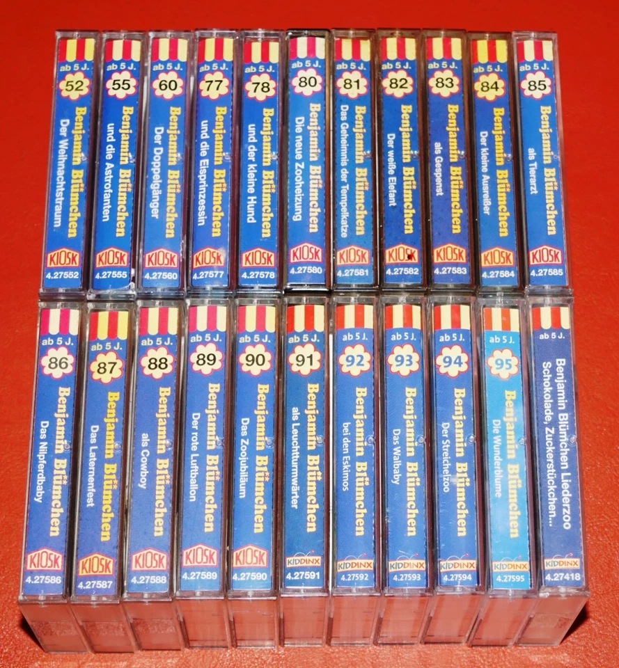 MC KASSETTE - Benjamin Blümchen 52,55,60,77,78,80-95 + Liederzoo SAMMLUNG - Bild 1 von 1