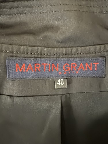 Martin Grant Paris Sleeveless Trench Dress Black Stunning Timeless Size 40 (8US) - Picture 5 of 10