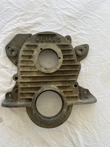 Vintage Weiand Fuel Injection Aluminum Finned Timing Chain Cover SBF 260 289