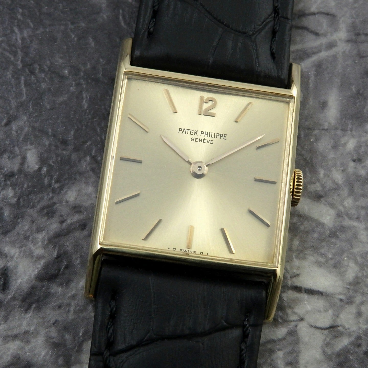 PATEK PHILIPPE Ref.3479 18KYG Square Vintage Watch 1963 Manual Rare 26mm Men's