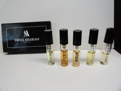 Swiss Arabian  Spray Perfumes 2 ml (5) Different samples SEE PHOTOS