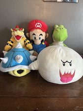 Super Mario plushies lot Of 5 Mario Yoshi Bowser ETC