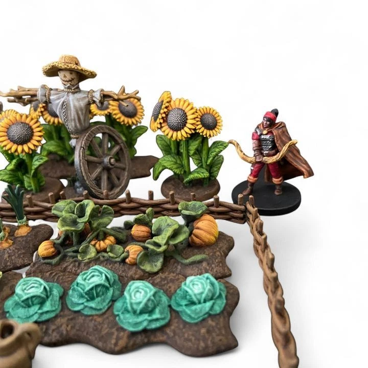 28mm Garden Dungeons & Dragons DnD D&D Village Market Peasant Noble Tavern City - Image 3 of 4